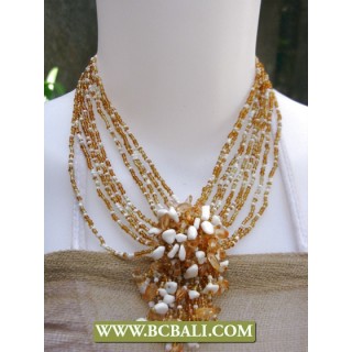 Necklace Fashion Beading mix Colors with Stone